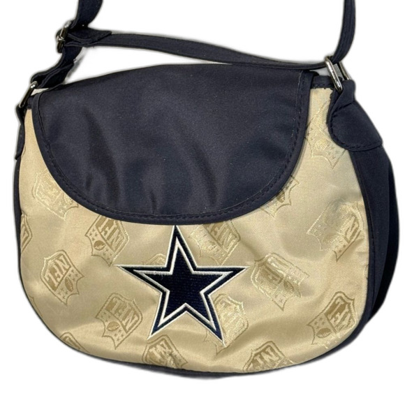 Cowboys NFL Navy and Cream Shoulder Bag nylon - Picture 1 of 9